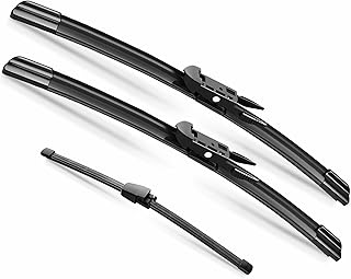 JARHOT Wiper Blades for Ford Explorer 2011-2024, Windshield Wipers 3-Piece | Fits Ford Explorer 2011-2024,26and22and11 Front & Rear 3-PCS,Wiper Blades Replacement,Streak-Free&Quiet Wiping