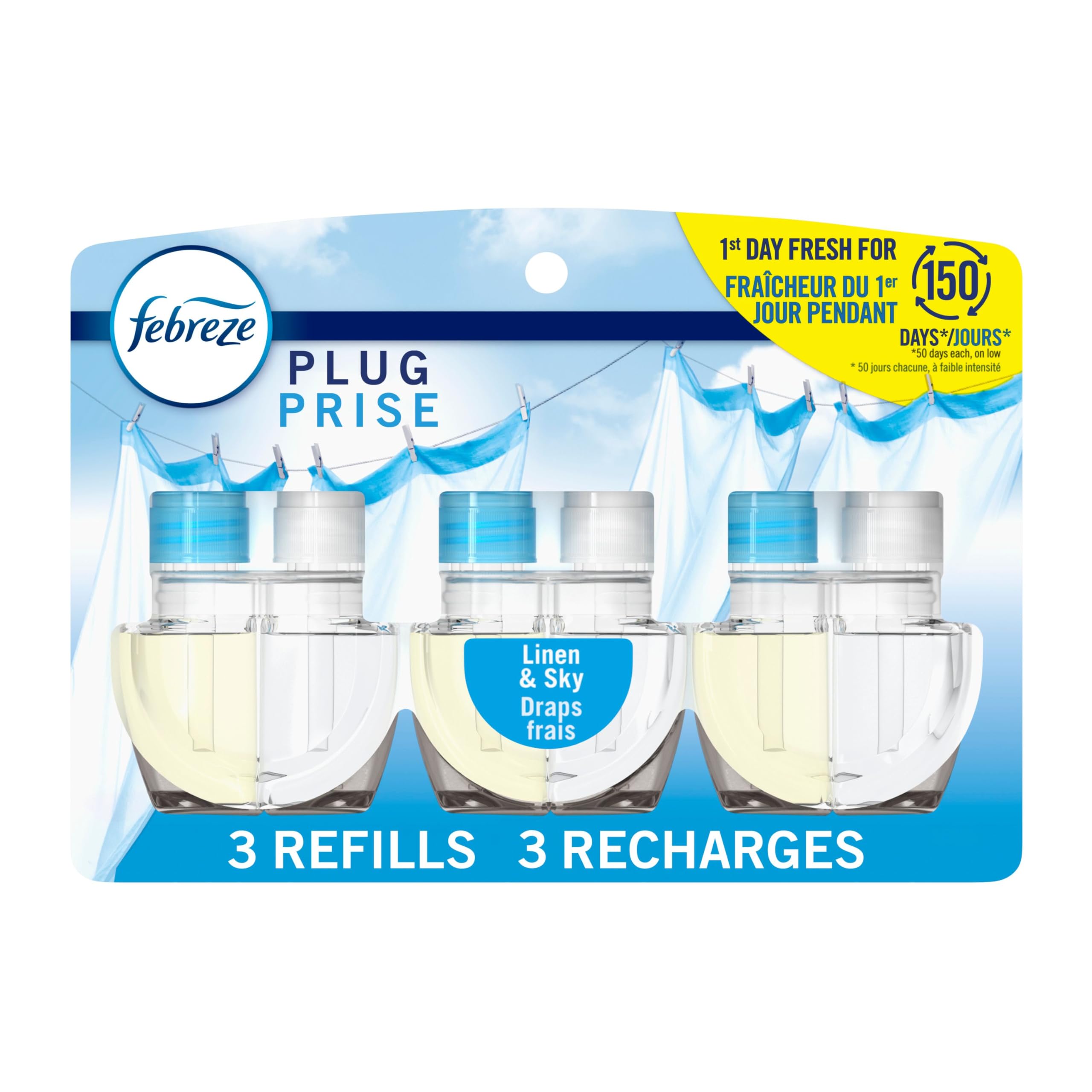 Febreze Plug in Air Freshener, Odor-Fighting Scented Oil Refill for Home and Bat