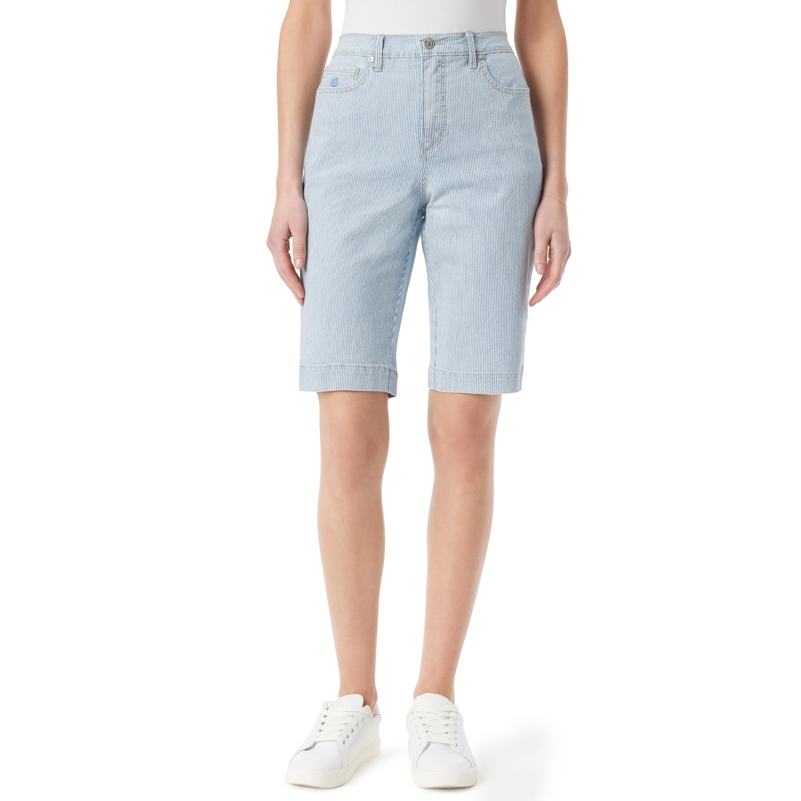 Gloria Vanderbilt Amanda Bermuda Bermuda High Rise Shorts Plus - Bermuda Bermuda