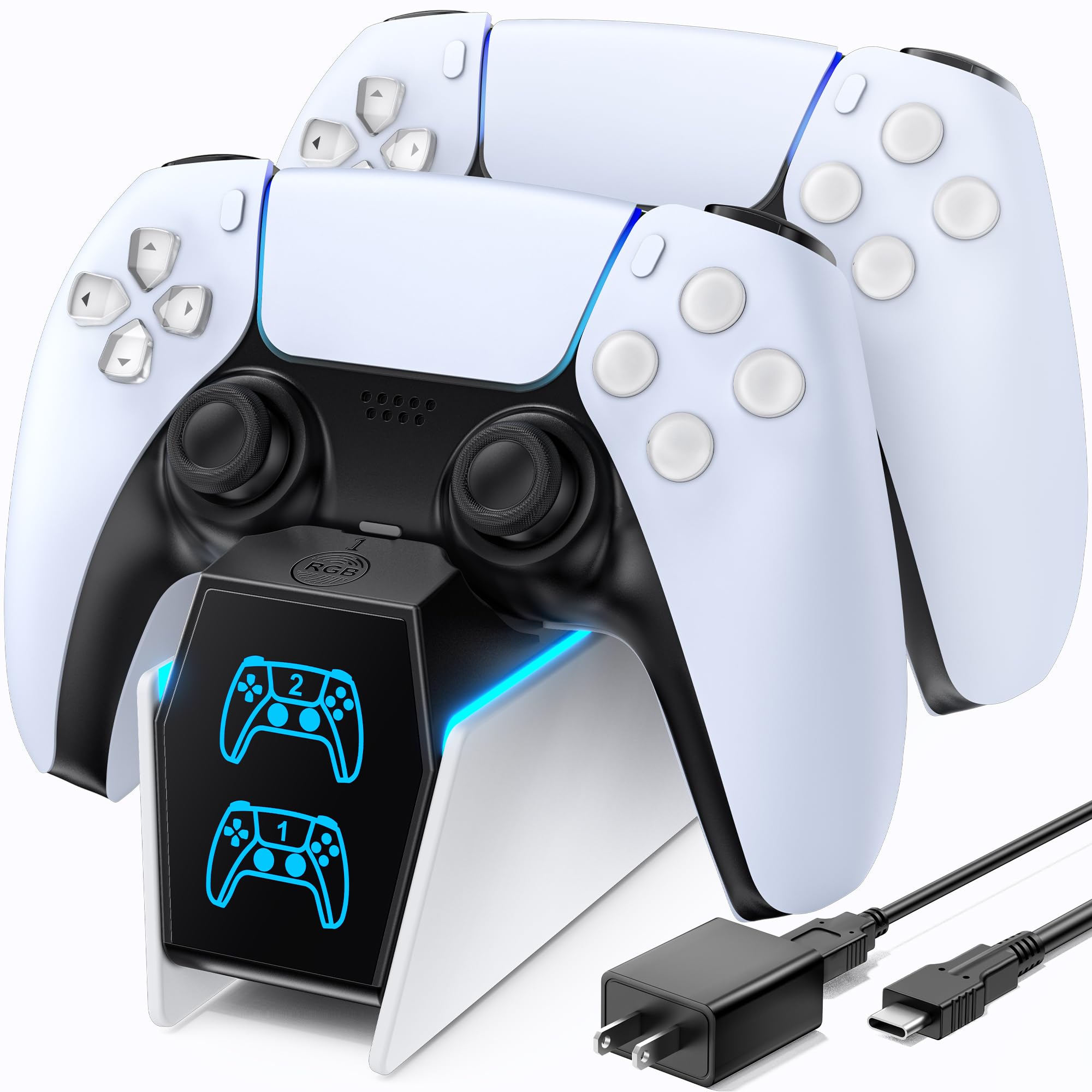 OIVO PS5 Controller Charger with Fast Charging AC Adapter, PS5 Controller Chargi
