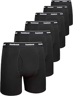 Comfneat Men's Stretchy Boxer Shorts Comfy Underwear with Fly
