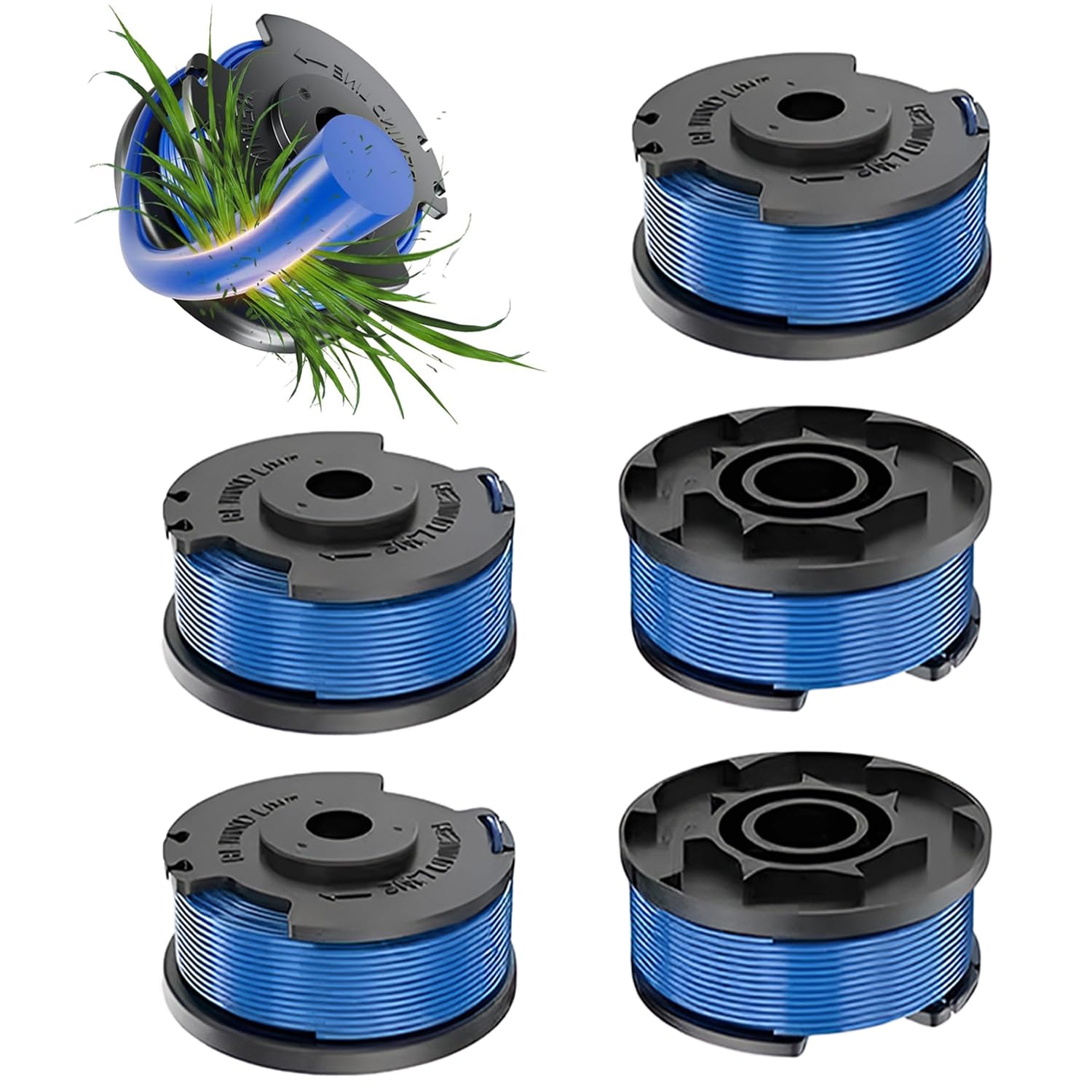 Yeaskyart 6 Pcs Strimmer Wire Replacement, 11"L DIA 1.6mm Trimmer Line | Compati