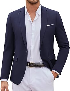 COOFANDY Mens Casual Blazer Suit Jackets One Button Sport Coats Lightweight Business Sports Jackets
