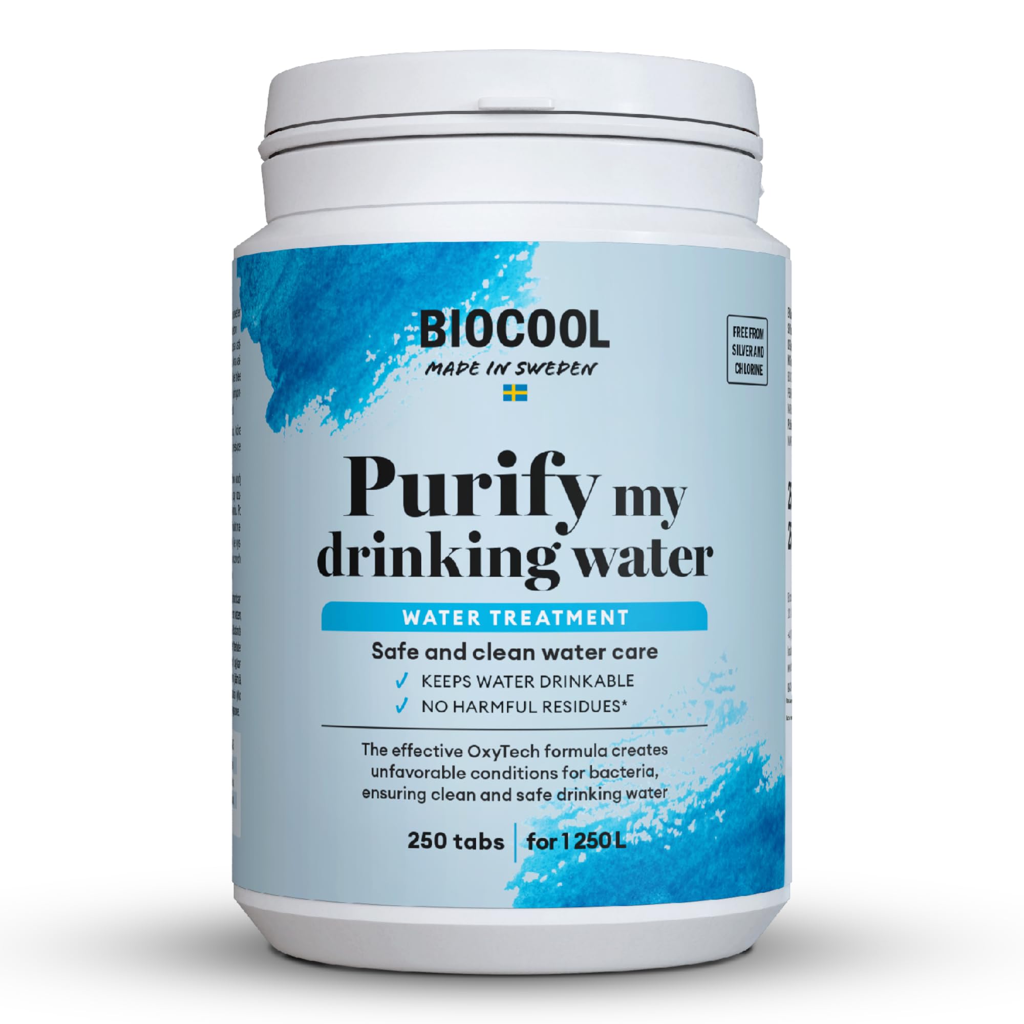 Biocool Water Purification Tablets | 1 tablet treats 5 litres | For Clean Drinki