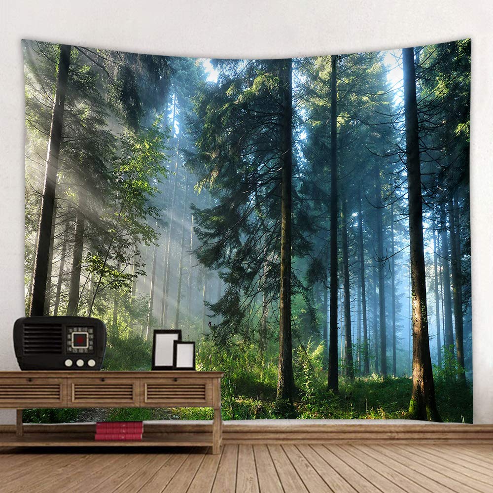 Llamazing Forest Tapestry Home Decor Landscape Living Room Bedroom Decoration Ma