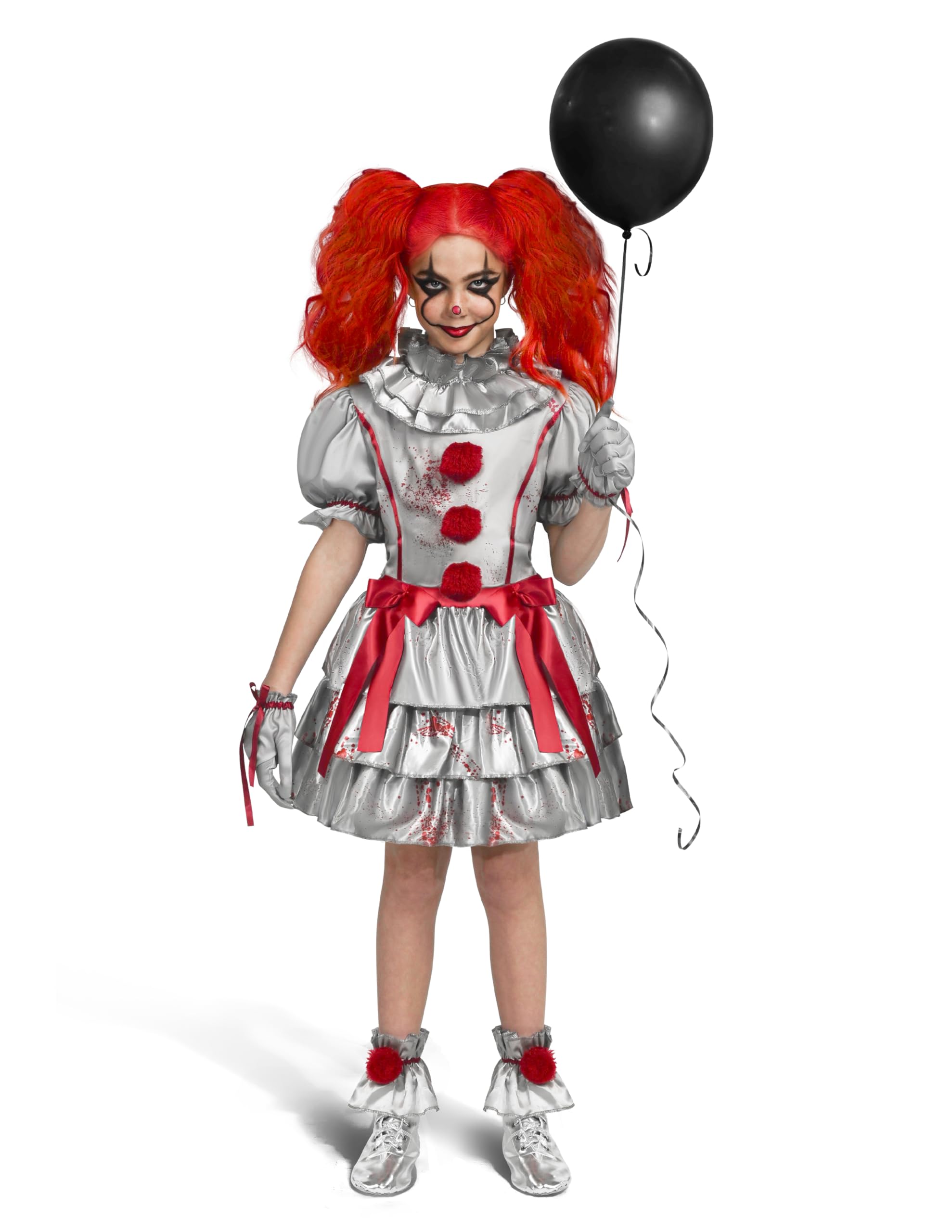 Spooktacular Creations Girls Clown Costume, Evil Clown Dress, Halloween Scary Je