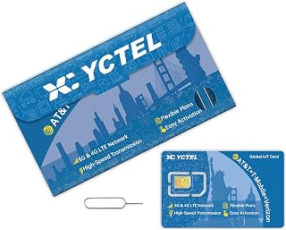 YCTEL 5G/4G LTE Data SIM Card, 1GB Trial, No Contract | USA Nationwide Coverage, for Mobile WiFi Hotspot, Router, Tablet, Laptop and IoT Devices, 3-in-1 SIM Card, Plug and Play