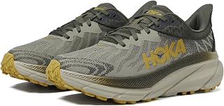 Hoka Challenger ATR 7 Wide Men's Trail Running Shoes Green Green, Forest Floor Beet Root, 43 1/3 EU