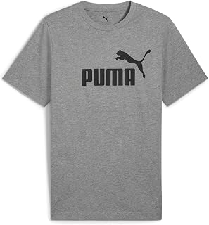 PUMA Mens Essentials Logo Crew Neck Short Sleeve Casual Tops Casual