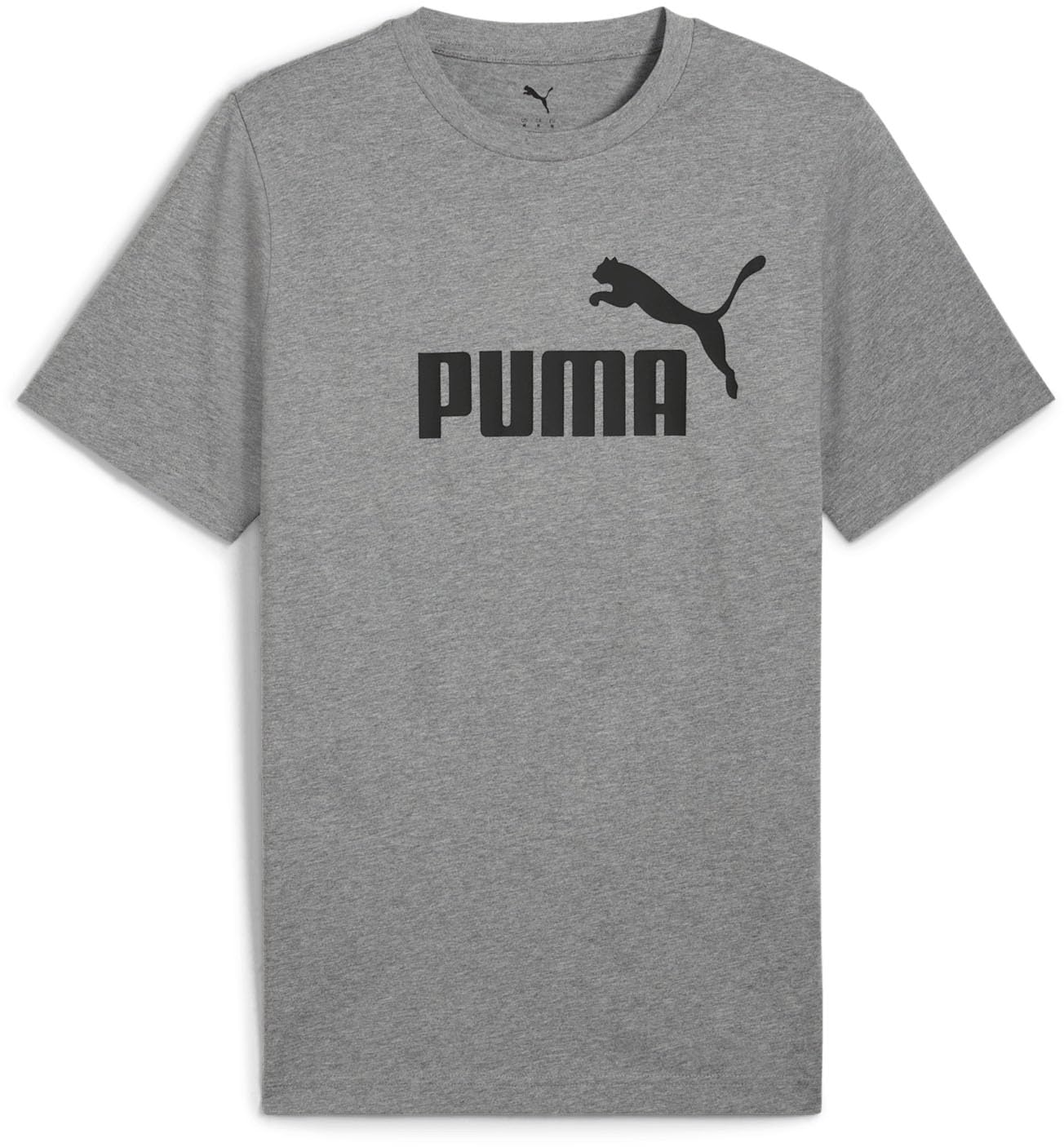 PUMA Mens Essentials Logo Crew Neck Short Sleeve Casual Tops Casual