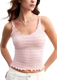Camiseta sin mangas sexy con cuello en V para mujer, ultra elástica, fruncida, con tirantes ajustables, ropa de moda