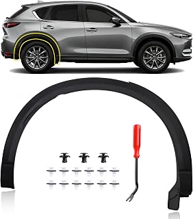 Passenger Side Rear Fender Trim Fit for 2017-2021 Mazda CX5 | Fit for Mazda CX5 Rear Right Side Fender Flares, Wheel Arch Molding Trim Accessories for OEM MA1791101 | KB7W51W50F8N