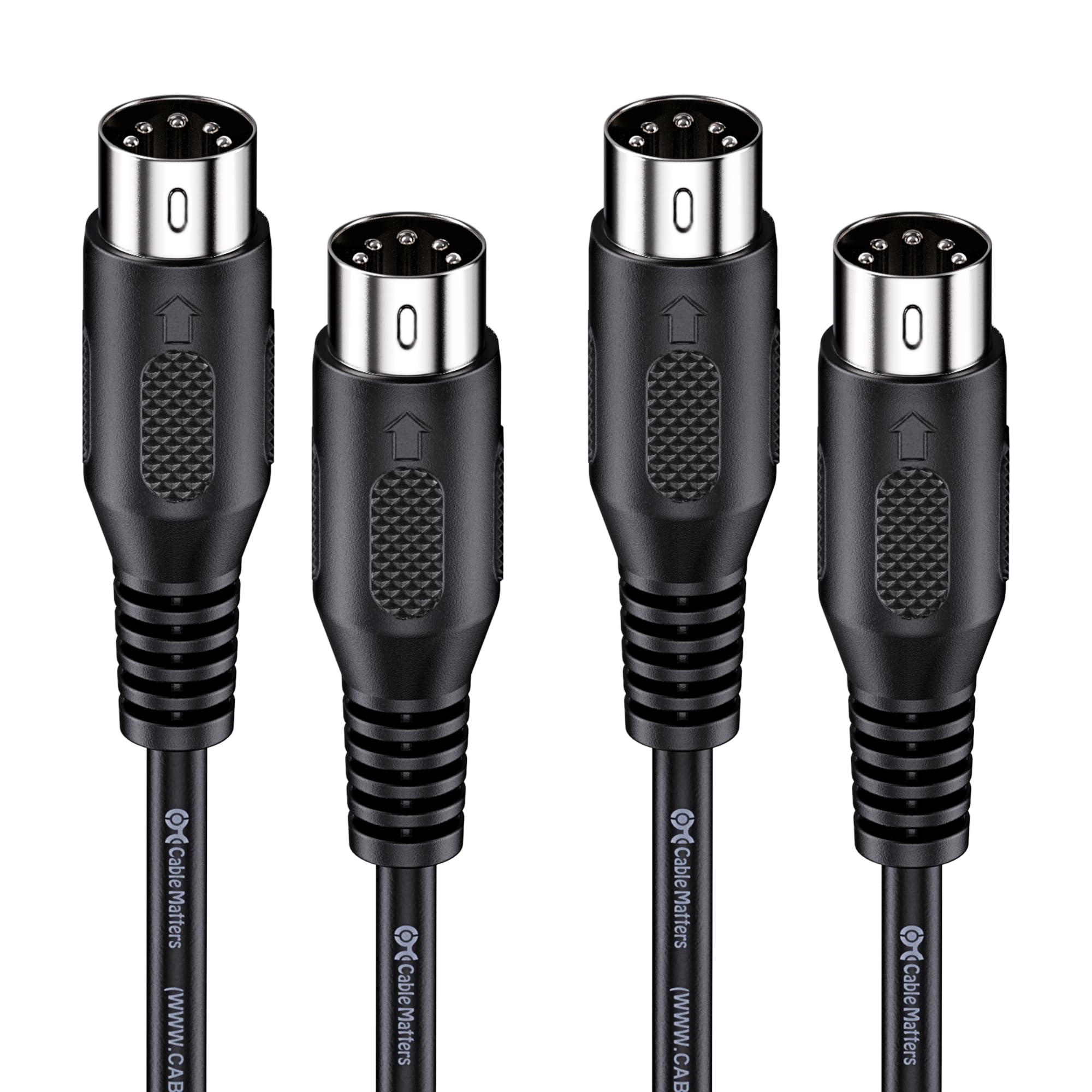 Cable Matters 2-Pack 5 Pin DIN MIDI Cable, 1.8m, 5 Pin MIDI Cable | For MIDI Key