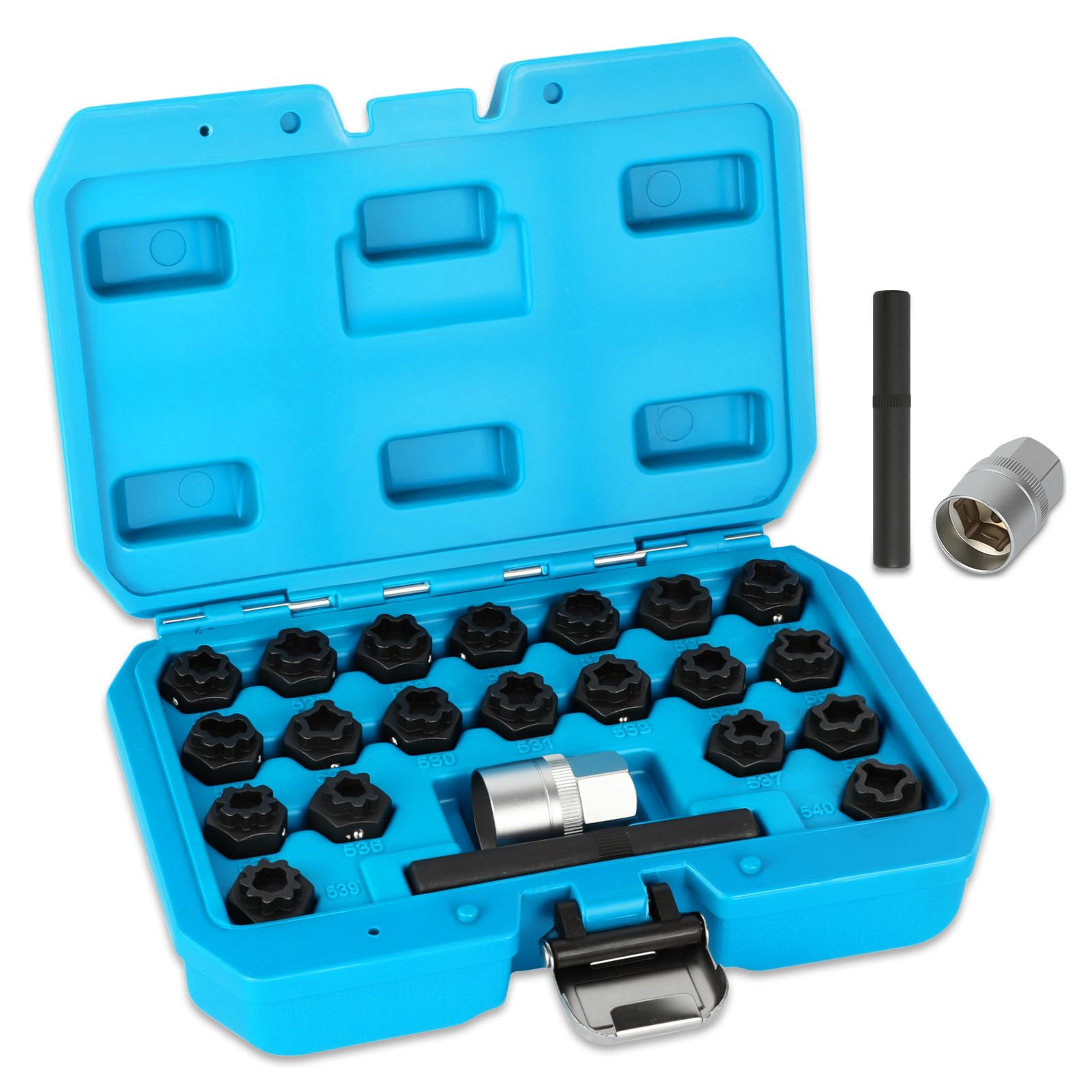BELEY 22PCS Wheel Locking Nut Key Kit for VW Volkswagen VAG | Wheel Lock Nut Soc