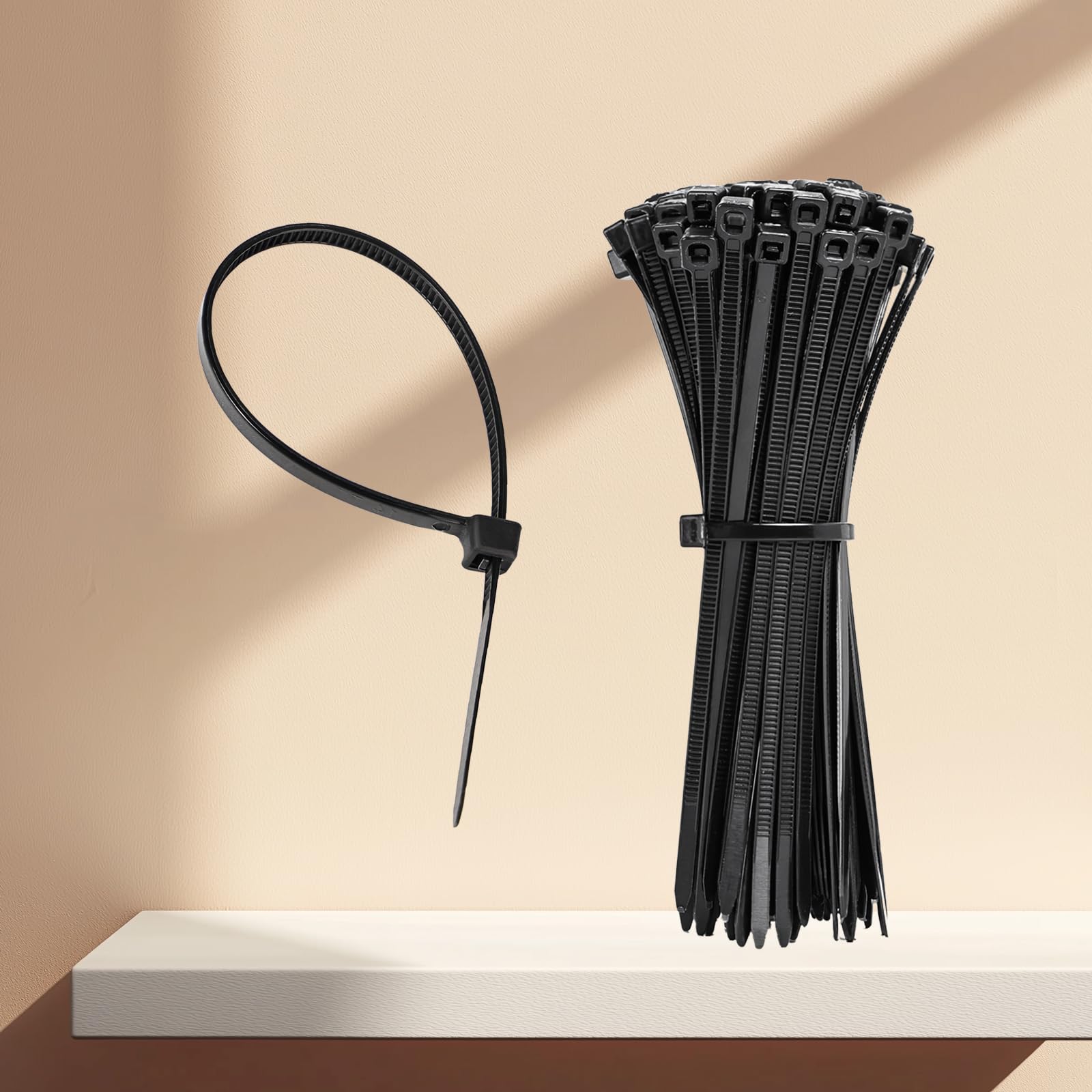 100 Pieces 4 Inch Zip Ties Black Zip Ties 18 lbs Tensile Strength Assorted Color
