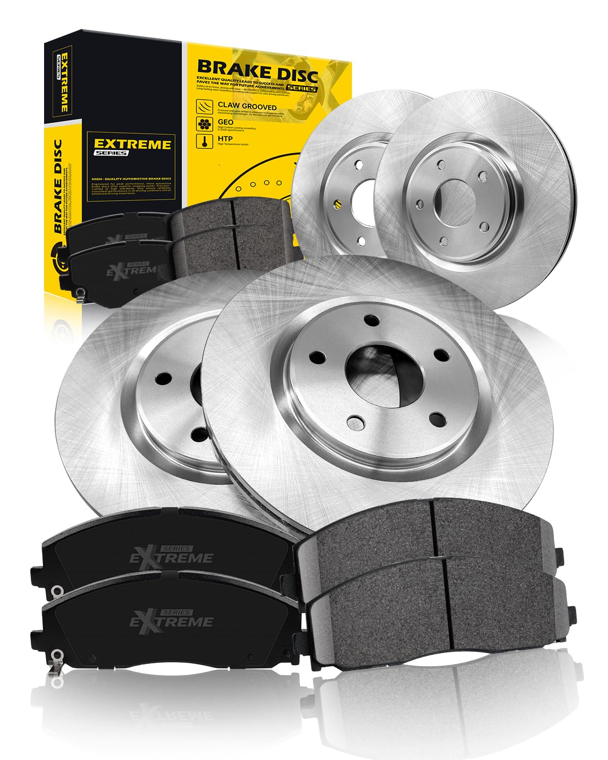 TOVASTY Front & Rear Brake Kit Compatible with Dodge Grand Caravan 2012-2016 (33