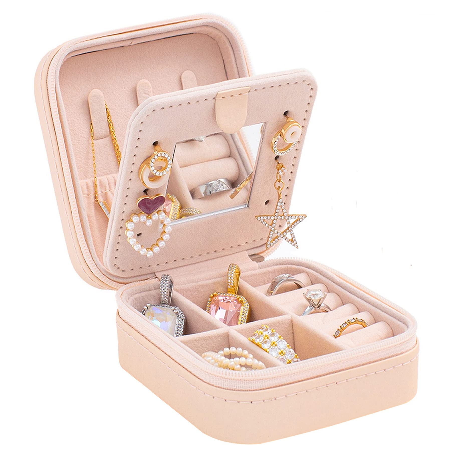 KElofoN Travel jewelry case Travel jewelry box Travel Jewelry Organizer Small bo