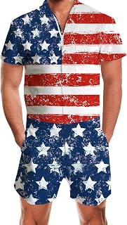 RAISEVERN mens romper zipper short sleeve mens romper
