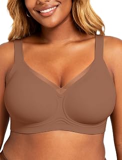 OEAK Women's Bra Without Underwire Push Up Seamless Crossover Mesh V-Neck Bustier Non-Wired Padded Smooth Bra with Additional Extension