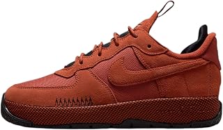 Nike Women's Air Force 1 Wild Sneakers, Orange, Black, Brown, 7.5