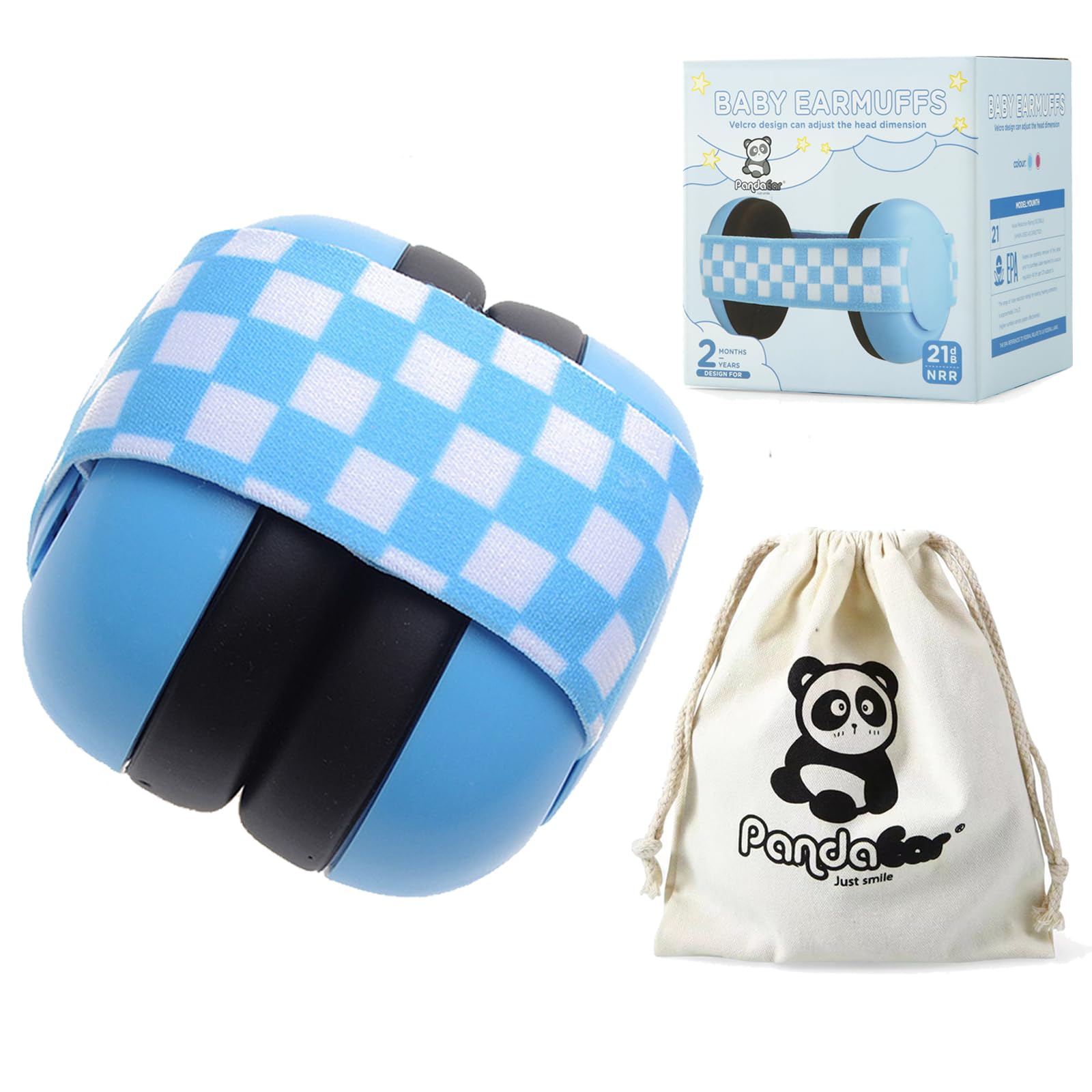 PandaEar Baby Ear Protection, Noise Cancelling Headphones EarMuffs for Babies & 