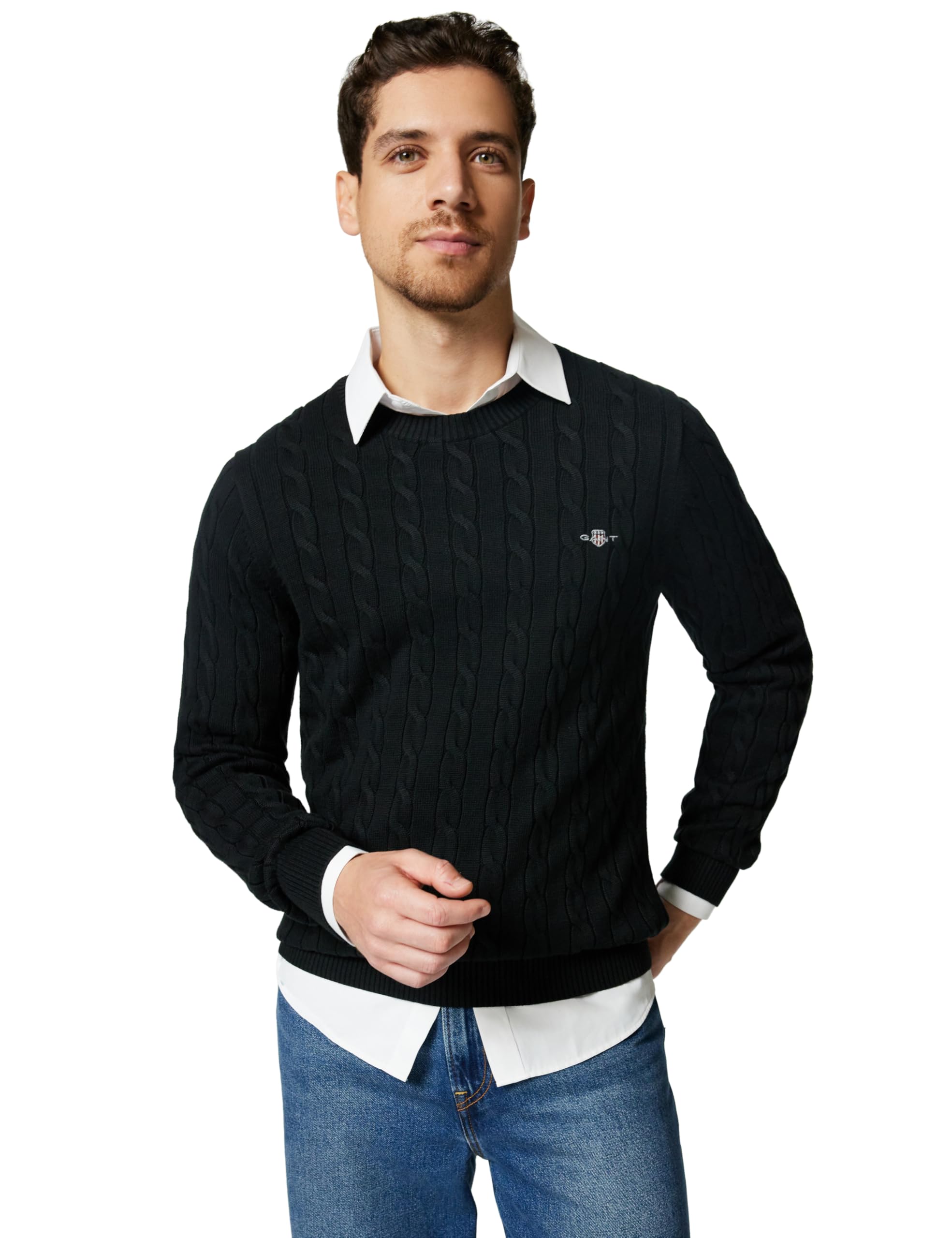Gant Cotton Cable C-Neck Men's Pullover