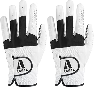Golf Gloves Men Extra Grip Anti Slip 2 Pack/ 1 Pair, Left Right Hand Golf Gloves All-Weather Breathable with Durability Material Sizes S M ML L XL