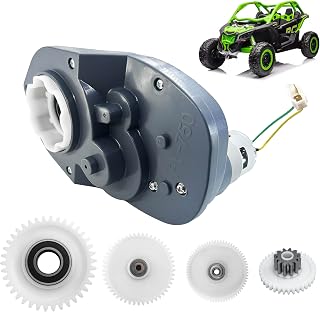24V RS775 7R Motor Gearbox for Power Wheels Motor Gearbox Upgrade Kit Part | Upgrade 12V Ride on to 24V,FY750 Fast Motor for Kids Ride on Car Replacement Parts,RS775 Motor with Steel Gears and Bearing
