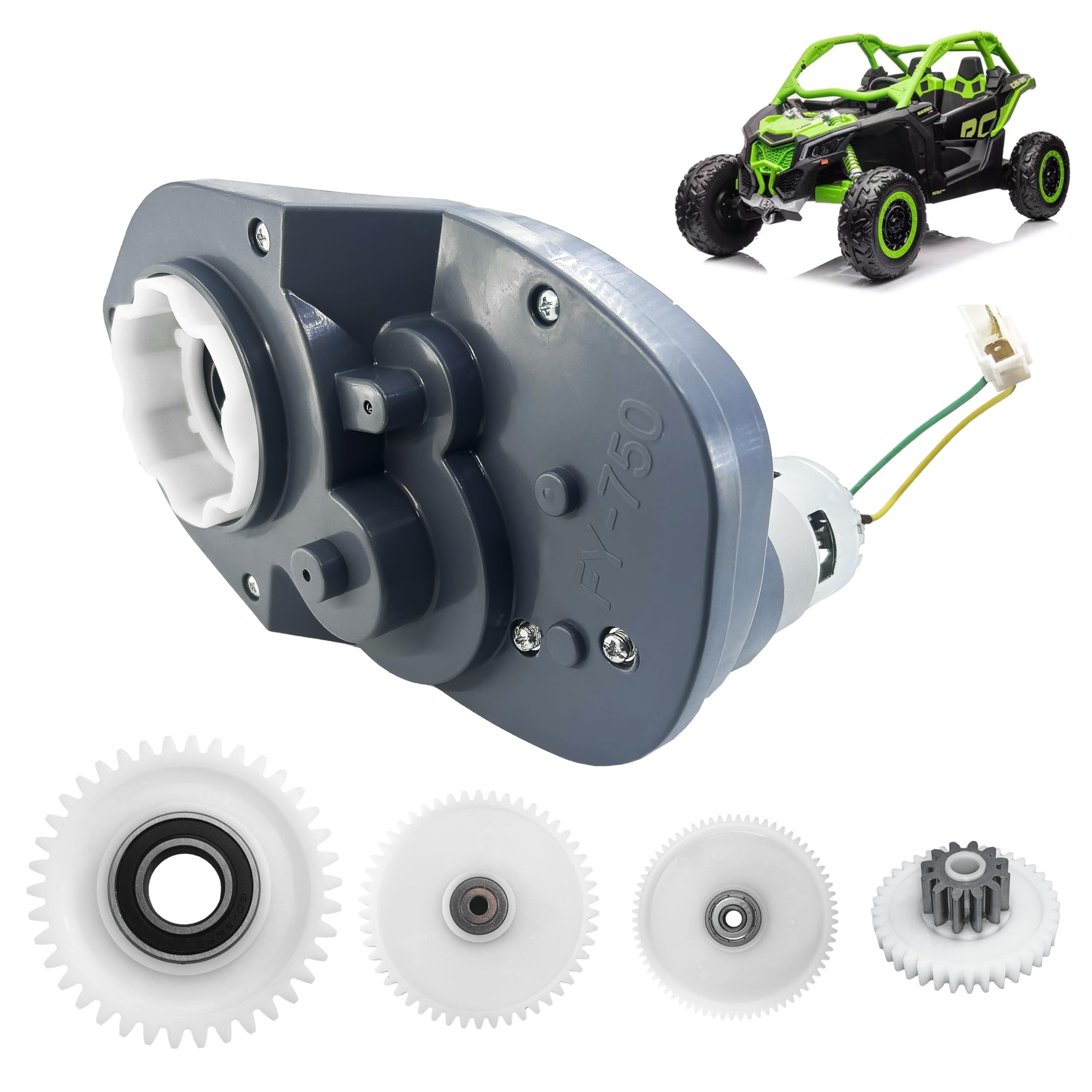 24V RS775 7R Motor Gearbox for Power Wheels Motor Gearbox Upgrade Kit Part | Upg
