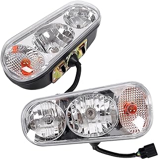 ECOTRIC Halogen Snow Plow Lights Kit Compatible with Boss Western Meyer | Universal; Compatible with Boss Western Meyer Blizzard Curtis Snowdog; Replacement for 1311100 Snow Plow Lights Accessories