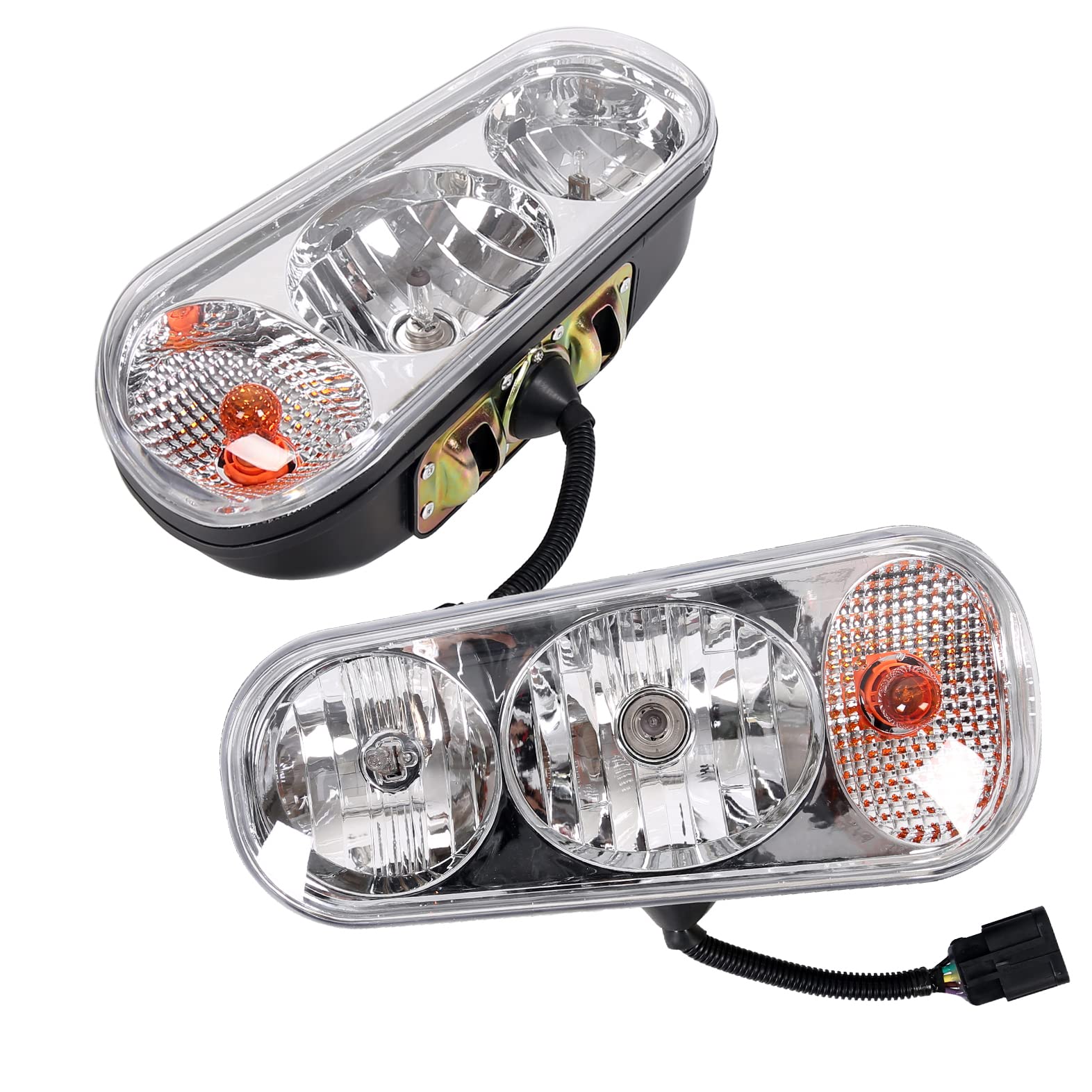 ECOTRIC Halogen Snow Plow Lights Kit Compatible with Boss Western Meyer | Univer