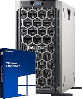 Dell PowerEdge T340 Tower Server, Windows 2019 STD OS, Intel Xeon E-2124 Quad-Core 3.3GHz 8MB, 32GB DDR4 RAM, 8TB Storage, RAID, Single PSU (Renewed)