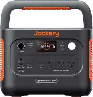 Jackery Explorer 1500 v2 Power Station,1536Wh,2000W Output