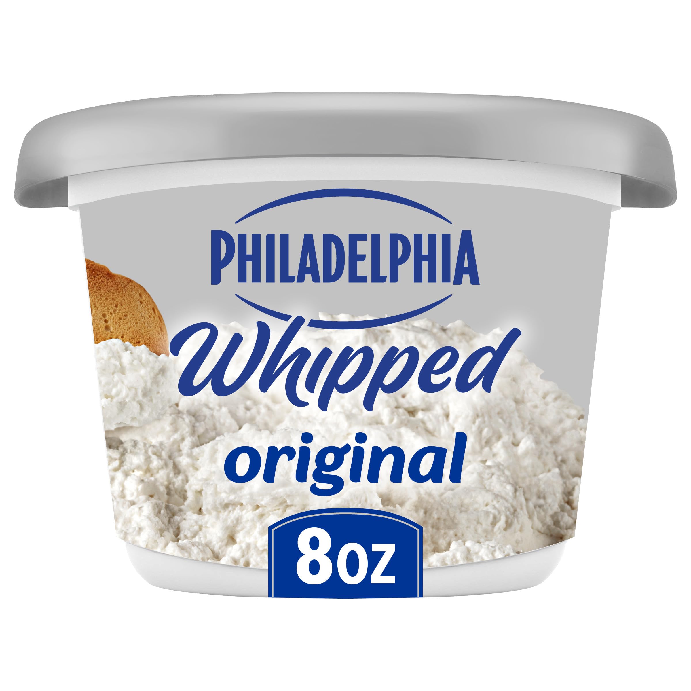 Philadelphia Whipped Cream Cheese Spread, Original, 8 oz | for Smooth Spreadable