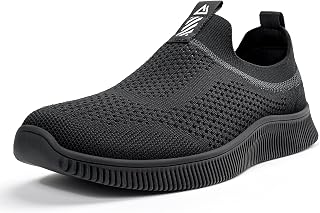 MrToNo Men Women Shoes Slip on Sneakers Shoe Without Laces Running Sport Casual Shoes Breathable Lightweight Outdoor Fitness Gym Shoes Comfortable