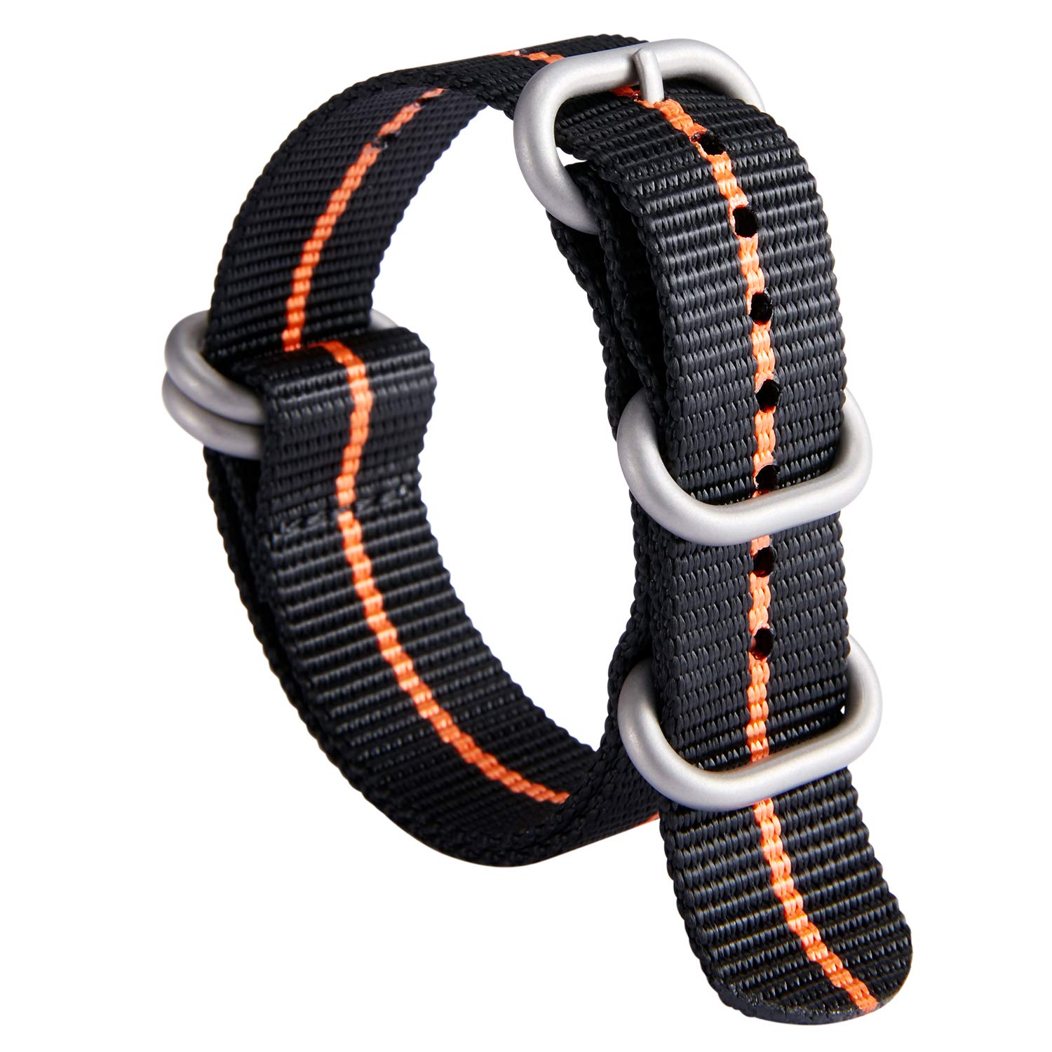 BINLUN Nylon Watch Strap 18/19/20/21/22/23/24mm Premium Ballistic Multicolor Wat
