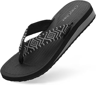ChayChax Women's Summer Beach Flip Flops Ladies Wedge Thong Sandals Comfortable Outdoor Pool Slippers