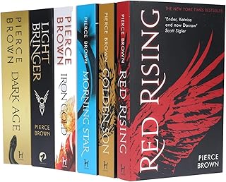 red car The Red Rising Series 6 Books Collection Set (Red Rising, Golden Son, Morning Star, Iron Gold, Dark Age & Light Bringer) Paperback by Pierce Brown