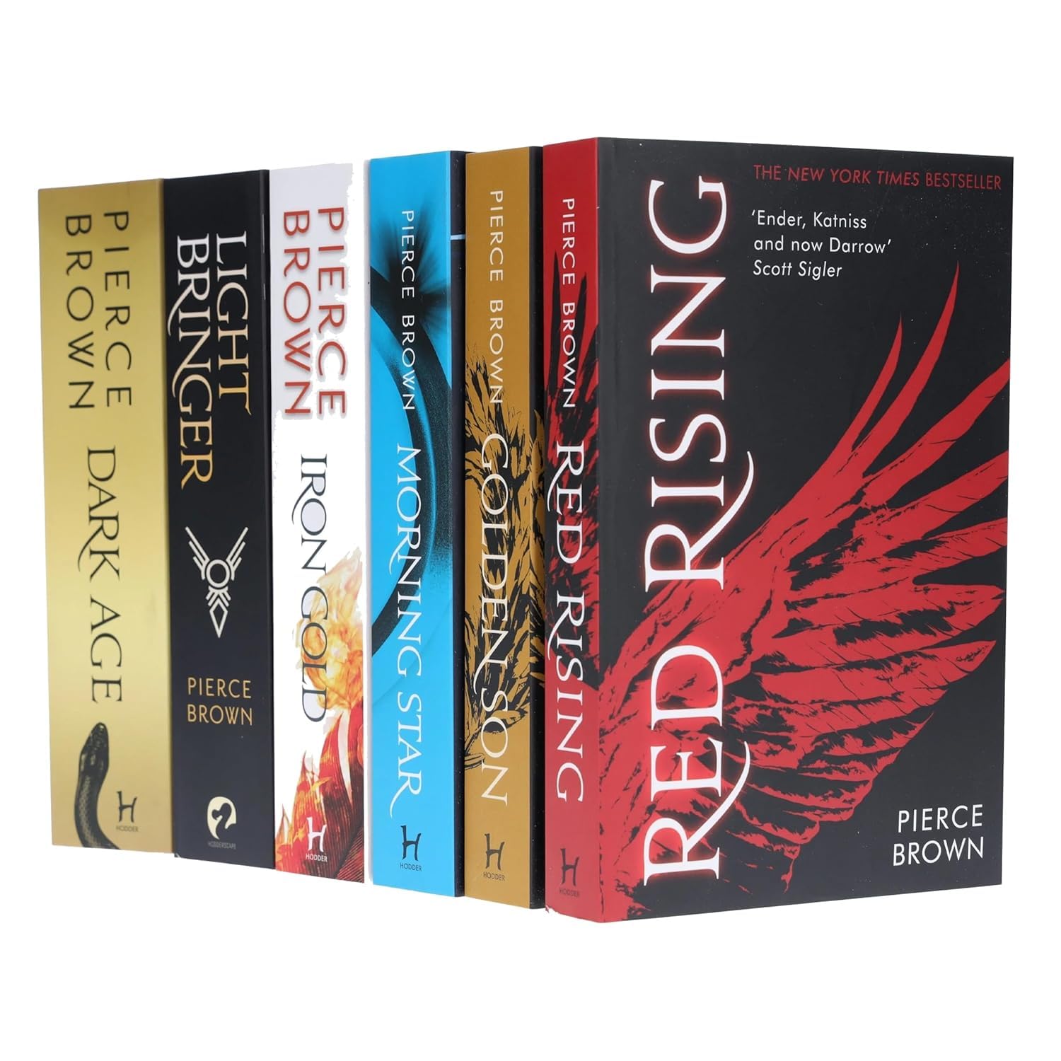 red car The Red Rising Series 6 Books Collection Set (Red Rising, Golden Son, Mo