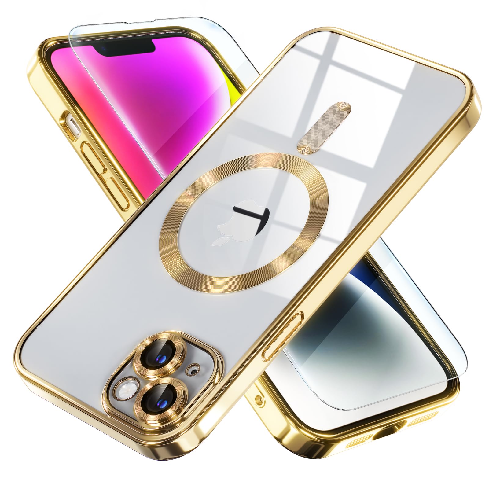 Misea Magnetic Case for iPhone 14 Compatible with MagSafe [Never Yellow] [Milita