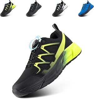 Hitmars Basket Homme Chaussure Running Femme Sport Sneakers Fitness Basket Course Running Shoes Chaussures Trail Trekking Légères Noir 37-47 EU