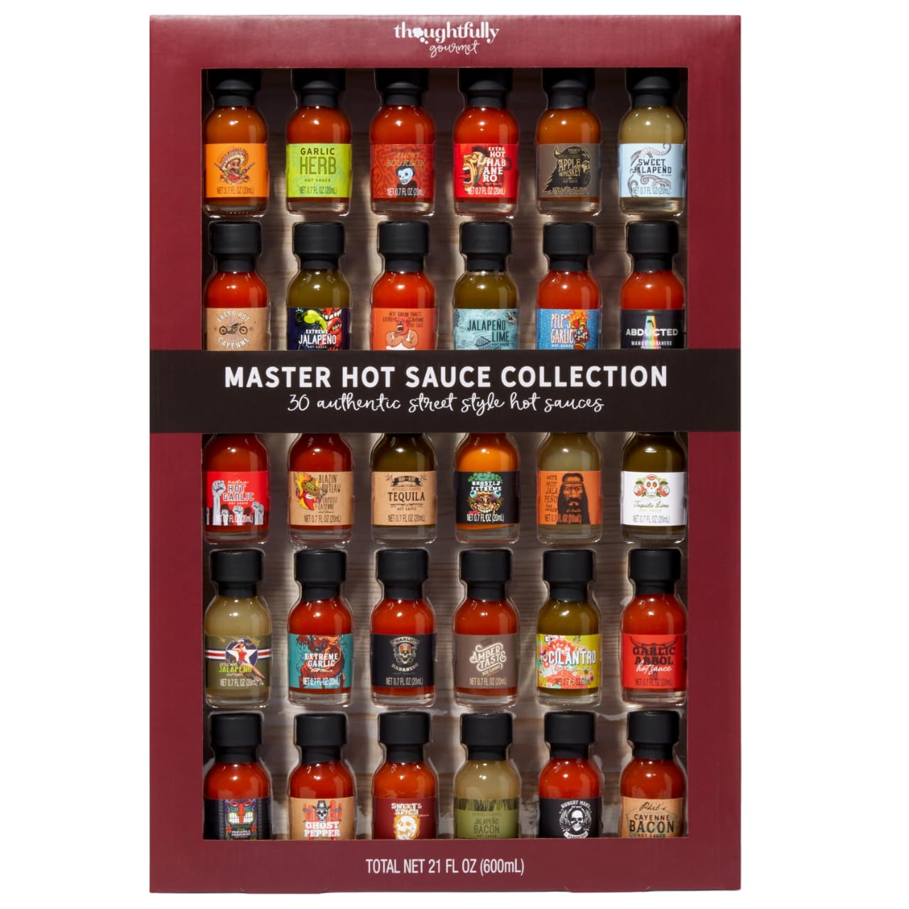 Master Hot Sauce Gift Set, Gourmet Hot Sauce Sampler Variety Pack Set of 30 | Ho
