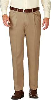 Haggar Men's Work to Weekend Classic Fit Pleat Regular and Big and Tall Sizes Pleat-Front