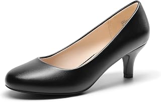 DREAM PAIRS Women's Comfortable Kitten Heels Pumps
