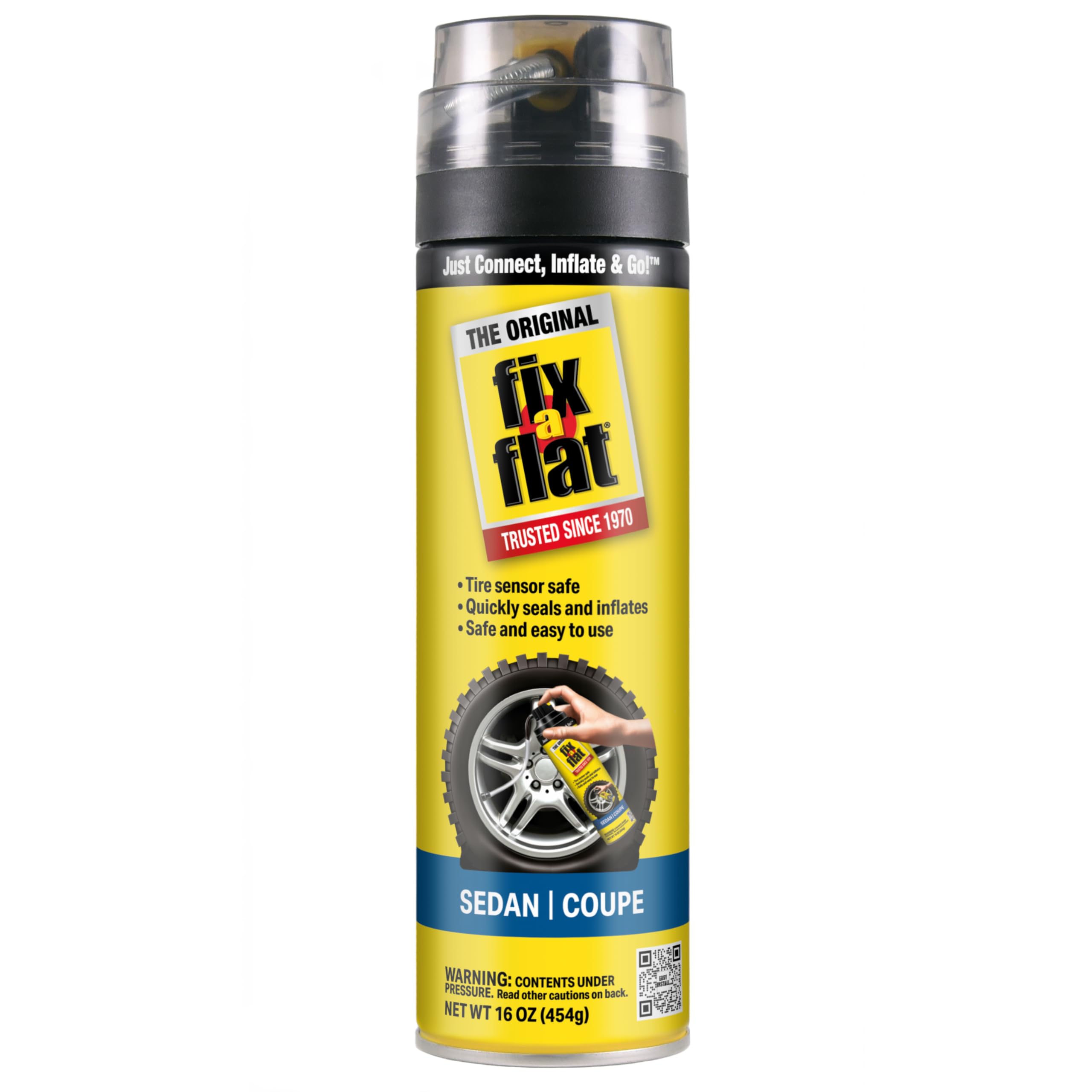 Fix-A-Flat S60420 Aerosol Emergency Flat Tire Repair and Inflator, for Standard 