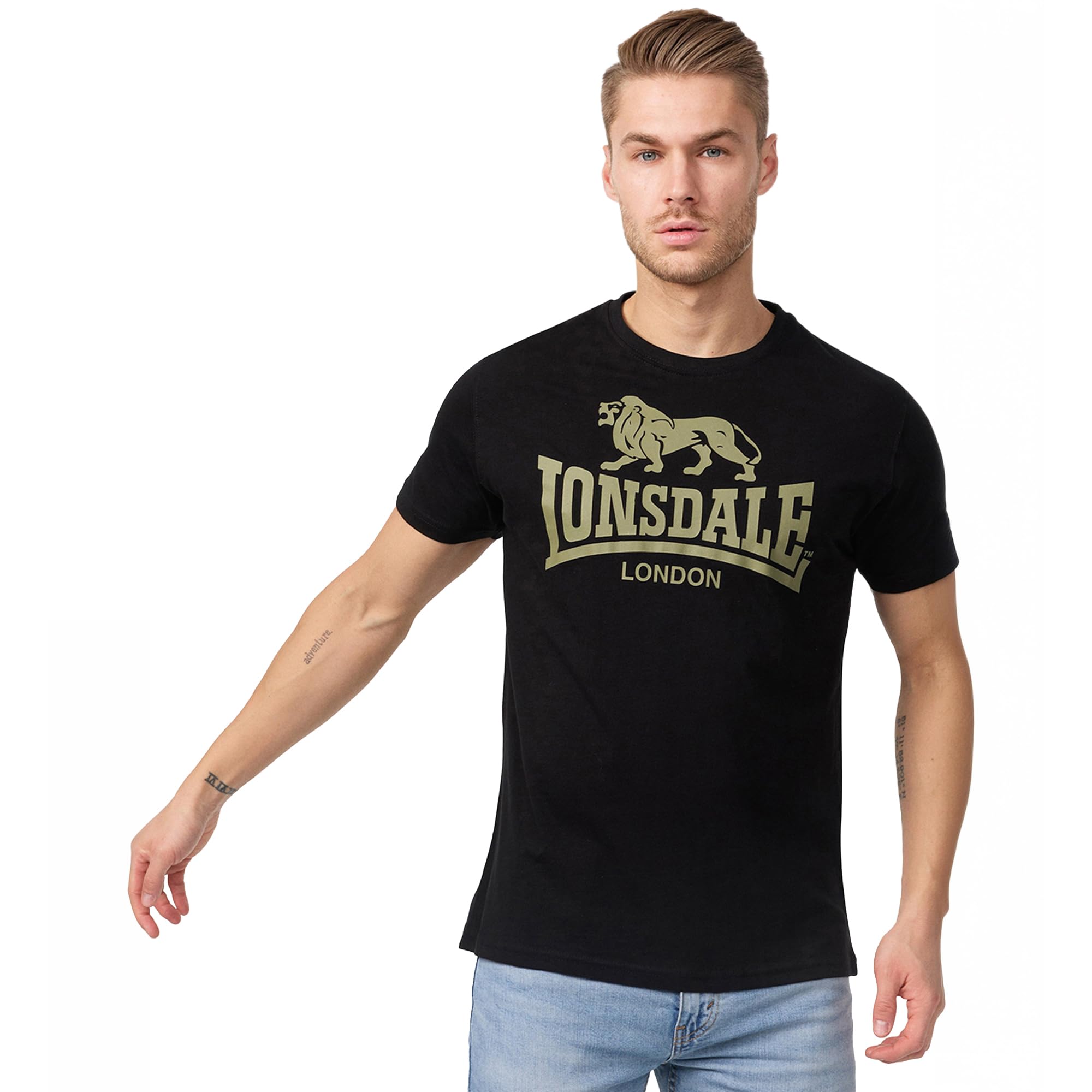 Lonsdale Logo - Short Sleeve T-Shirt for Men