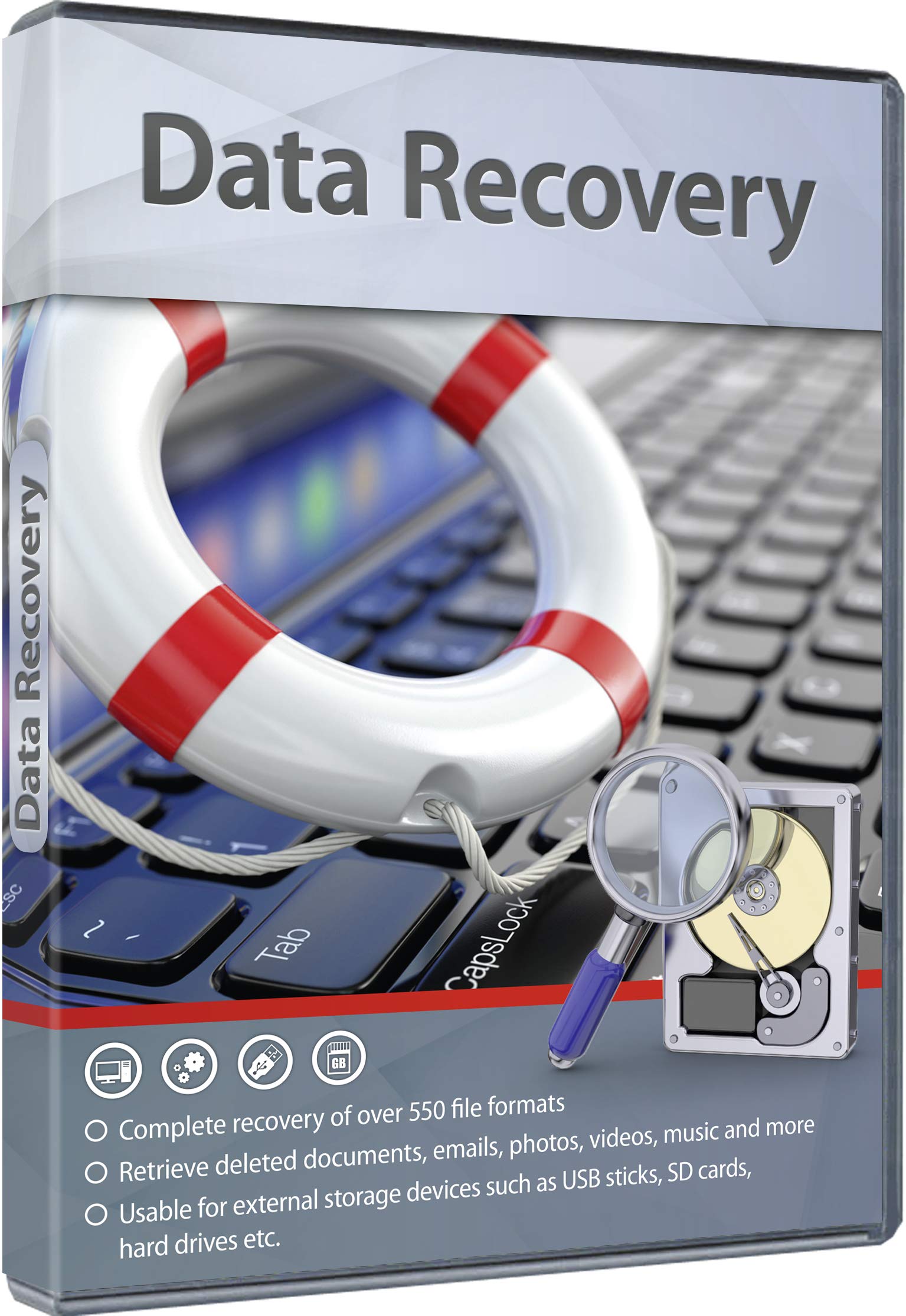 Data Recovery - Complete recovery of over 550 file formats for your Windows 10, 