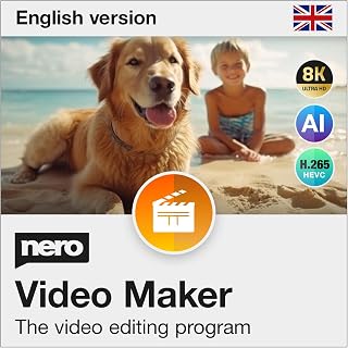 Nero Video Maker 2026 | Video Editing Software | Create & Edit Videos & Slideshows | 8K/4K/HD | 1000+ Templates & Effects | Motion Tracking & Green Screen | Lifetime Licence | 1 PC | Windows 11/10