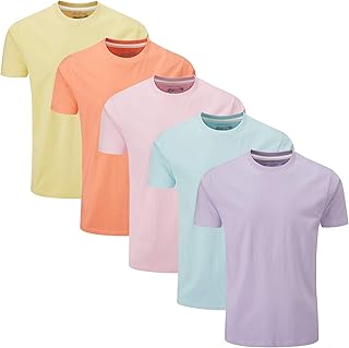 Charles Wilson Pack of 5 Plain Crew Neck T-Shirt