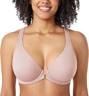 DELIMIRA Women's Front Closure Racerback Plus Size Bra